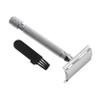 SAFIGLE Metal Safety Razor Brush Manual Beard Shaver Double Edge Reusable Razor for Men Compatible Standard Blades for Daily Grooming and Travel view 1