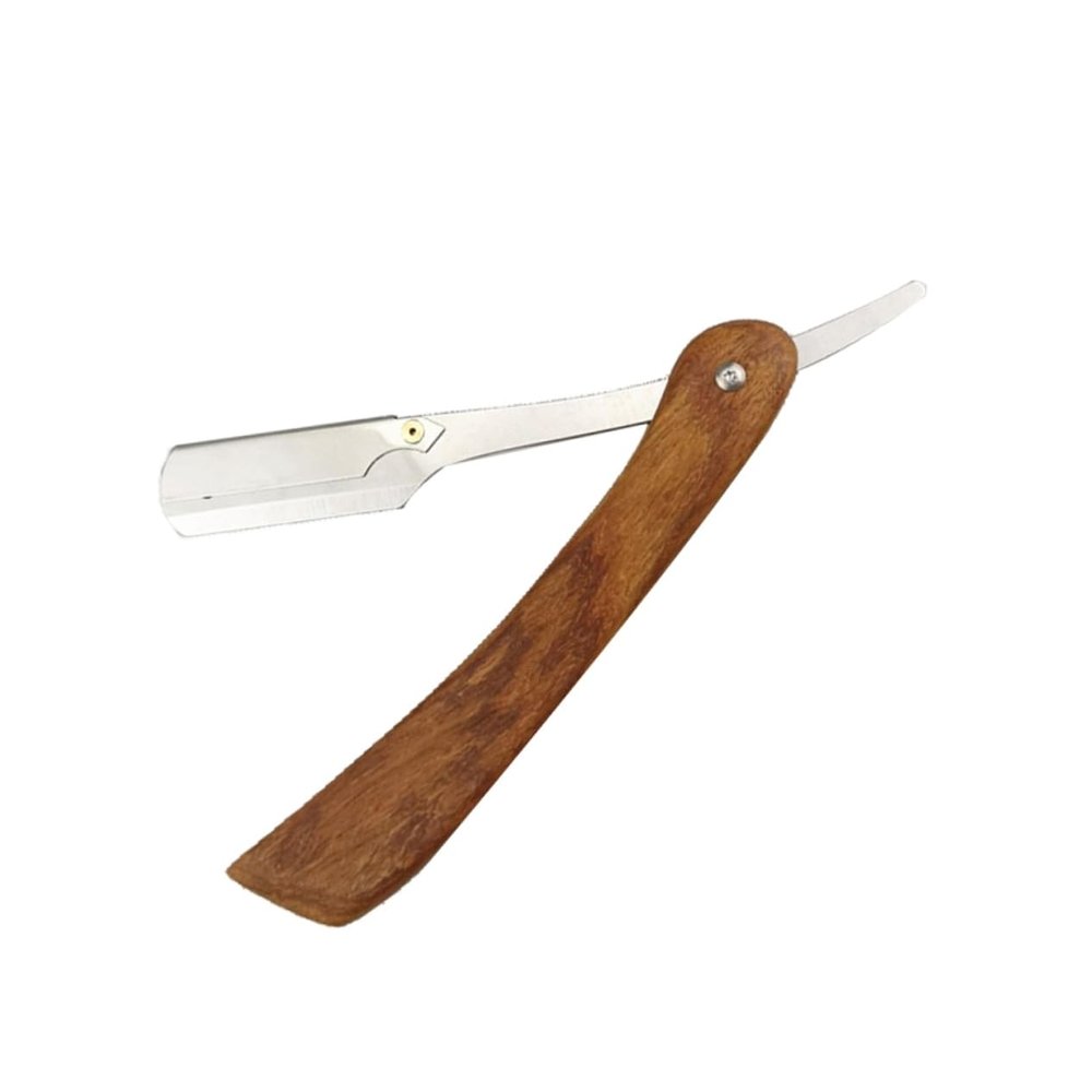 CALLARON Manual Razor for Men Barber Shop Steel Shaving Razor for Beard Sideburns Easy to Use Portable