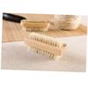 Beaupretty 5pcs Wood Cleaning Brush Type Pig Mane Hand Washing Brush for Nail Care and Household Cleaning Lotus Wood Construction view 4