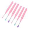 Beaupretty 6pcs Silicone Lip Brush Eye Shadow Brush Cap Makeup for Women Lipstick Applicator Eyeshadow Applicators Travel-friendly Makeup Tools view 1