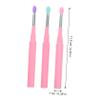 Beaupretty 6pcs Silicone Lip Brush Eye Shadow Brush Cap Makeup for Women Lipstick Applicator Eyeshadow Applicators Travel-friendly Makeup Tools view 3