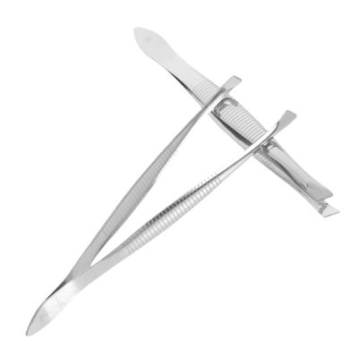 WRITWAA 2pcs Stainless Steel Eyebrow Tweezers for Makeup Precision Eyebrow Clip for Facial Hair Removal for Women Curved Design for Easy Use Random Color