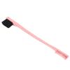 Unique Cosmetics Brush Double Headed Eyebrow Brush for Eyelash Comb and Eyebrow Trim, Hairdressing Business, Wheat Straw Material (Red) view 4