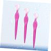 HAKIDZEL 3pcs Stainless Steel Eyebrow Razors for Women Facial Razors Women Facial Hair Remover Brow Kit Portable Beauty Makeup Tools view 3