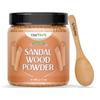 Organic Sandalwood Powder Face Pack for Glowing Skin & Tan Removal/Pure, Natural Effective Facial Treatment/with Santalum Album Chandan Powder/with Wooden Spoon - (200gm | 7 oz) view 1