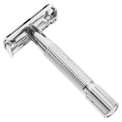 WOFASHPURET Beard Shaver Hair Razor for Men and Women Manual Safety Razor Long Handle Double Edge for Mustache Trimmer