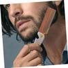 Beatifufu 2pcs Stainless Steel Beard Comb Kit Portable Folding Mustache Grooming Tool Bottle Opener for Men view 4