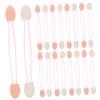 BIUDECO 1set Double-ended Eye Shadow Brush Set Non-latex Sponge Tips for Makeup Practice Eyeshadow Applicator Tool view 1