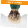 Healeved Men's Beard Brush Facial Hair Shaving Accessory Styling Brush for Men Manual Shaving view 3