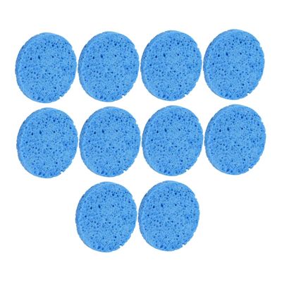 10Pc Blue Cellulose Makeup Removal Sponge Set for Facial Cleaning