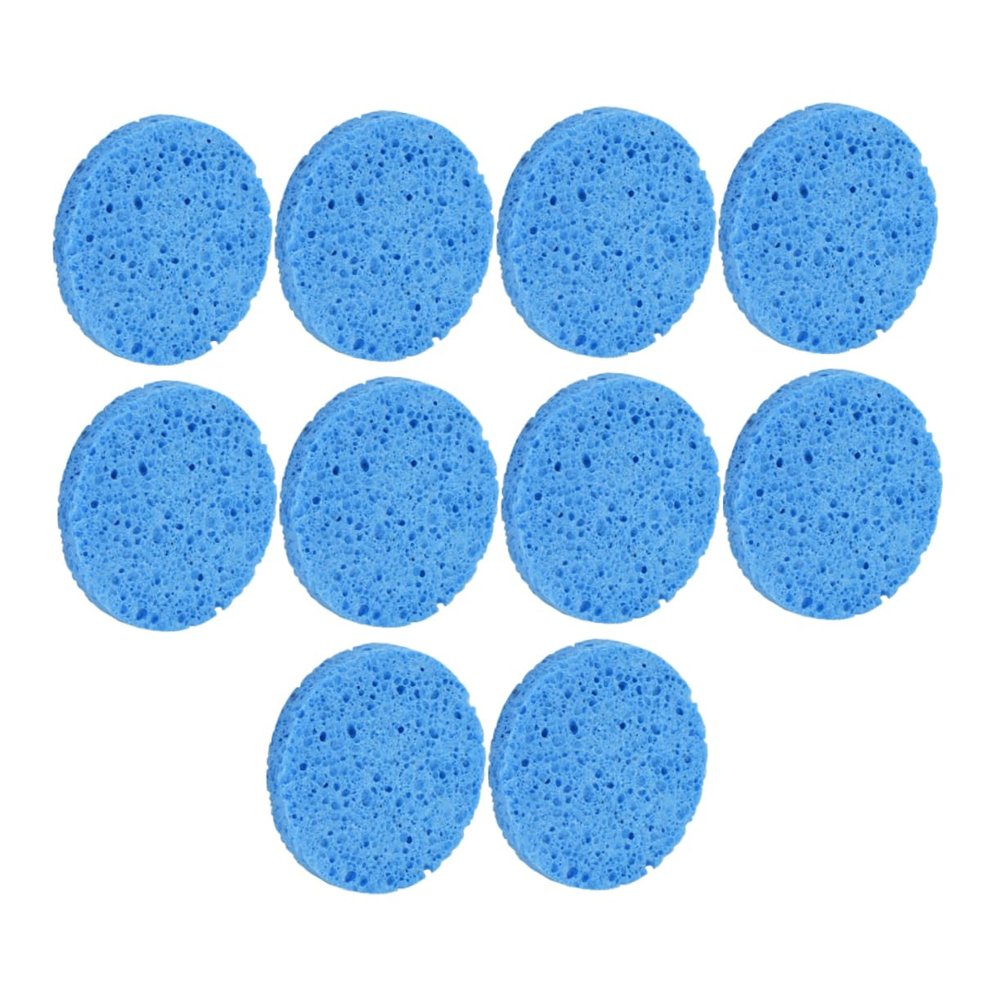 10Pc Blue Cellulose Makeup Removal Sponge Set for Facial Cleaning