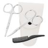LIFKOME 4pcs Beard Grooming Kit Portable Nose Hair Clipper Set Precision Scissors Mustache Trimmer Hair Cutting Kit for Men view 1