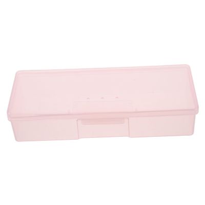 CALLARON Nail Tool Organizer Box for Nail Art Supplies  Compact Storage Case Removable Tray Suitable for Manicure Pedicure Accessories 12-Compartment Design