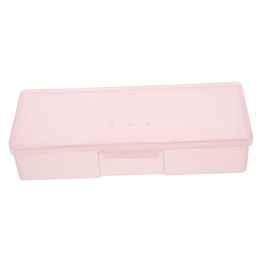 CALLARON Nail Tool Organizer Box for Nail Art Supplies  Compact Storage Case Removable Tray Suitable for Manicure Pedicure Accessories 12-Compartment Design