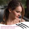 4Pcs Black Rhinestone Bobby Pins, Sparkly Crystal Diamondr for Women, Metal Decorative Barrettes for Hair Accessories, 2.56" view 3