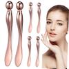 SOLUSTRE 6 Pcs Makeup Applicator Metal Eye Cream Spatula Facial Roller Massager Stylish Beauty Tool for Home and Salon Use Easy to Clean Compact and Portable view 1