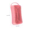 PACKOVE 4pcs Silicone Body Shampoo Brush Dual-Sided Scrubber for Body Scalp Massage Bristles Convenient Hanging Design for Shower Bath view 2