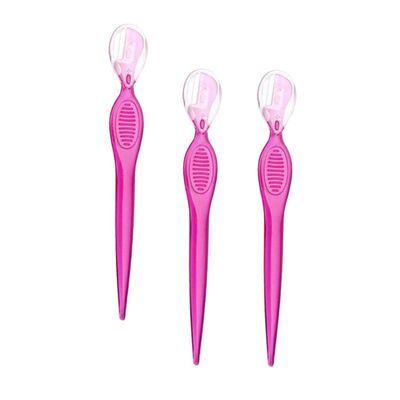 Ipetboom 3pcs Eyebrow Razors Stainless Steel Grooming Kit Facial Tool for Women