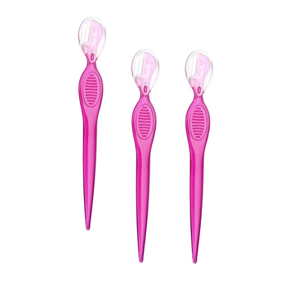 Ipetboom 3pcs Eyebrow Razors Stainless Steel Grooming Kit Facial Tool for Women