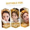 Healeved 2pcs Cute Plush Tiger Ears Headband Makeup Headbands for Women Spa Face Wash Stretchy Workout Hairband view 4