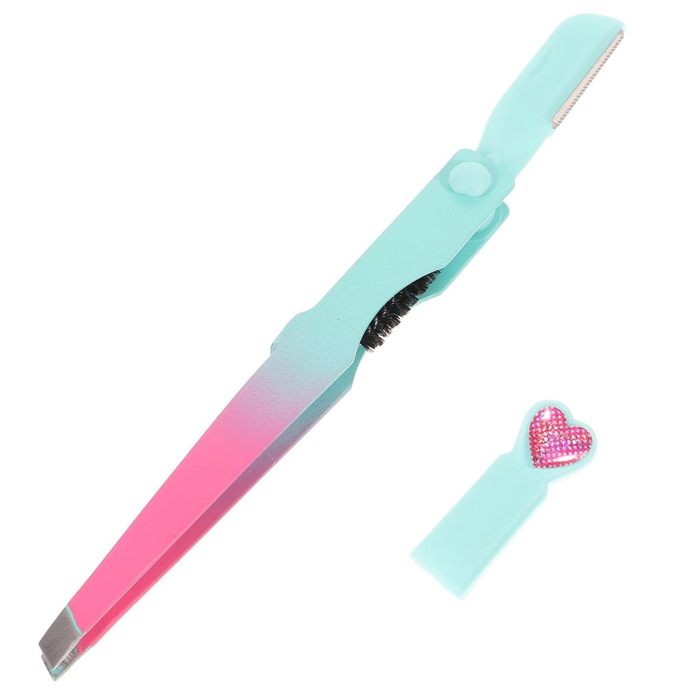 CALLARON Professional Eyebrow Tweezers Trimmer Brush Eyebrow Tool Beauty Tools for Women Men