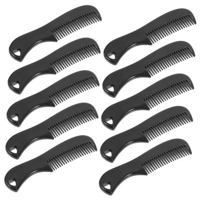 BELLIFFY 10pcs Compact Beard Combs for Men Travel-Friendly Grooming Accessories Clip for Mustaches and Facial Hair Styling