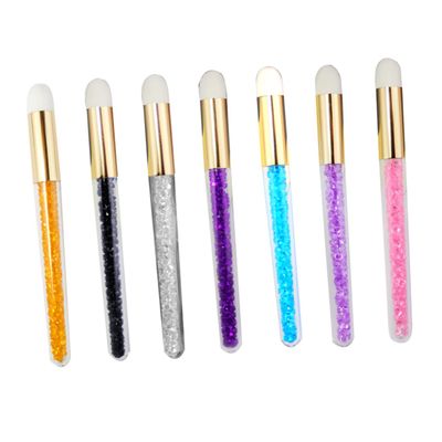 LIFKOME Diamond Eyelash Cleaning Brush Set 7pcs Handheld Skin Care Brushes for Pore Cleaning and Blackhead Removal for Home Salon Use and Facial Cleansing
