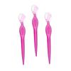 SHERCHPRY 3pcs Stainless Steel Eyebrow Portable Trimmers for Facial Hair Removal Lightweight Beauty Tools for Women for Travel and Red view 1