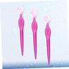 SHERCHPRY 3pcs Stainless Steel Eyebrow Portable Trimmers for Facial Hair Removal Lightweight Beauty Tools for Women for Travel and Red view 3