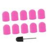 CALLARON 10pcs Professional Manicure Nail Sanding Cap Toenail Sander for Thick Nails Grinding Head Polisher Caps Easy to Use view 1