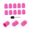 CALLARON 10pcs Professional Manicure Nail Sanding Cap Toenail Sander for Thick Nails Grinding Head Polisher Caps Easy to Use view 3