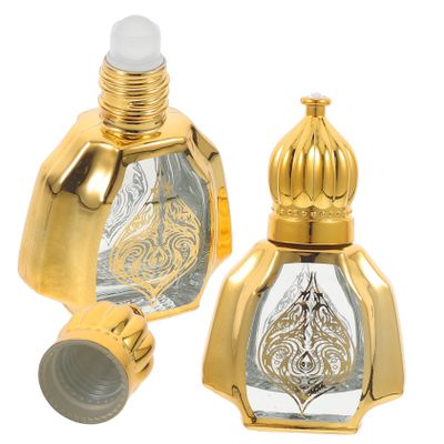 Yardenfun 2pcs Glass Roller Bottles for Essential Oils Portable Aroma Bottles with Leak-resistant Design for Travel and Outdoor Use Glass to Protect from Sunlight