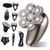 FOYTOKI Professional Electric Shaver Bald Head Trimmer Facial Hair Trimmer Hair Removal Manscape Men Electric Razor Travel Shaver view 1