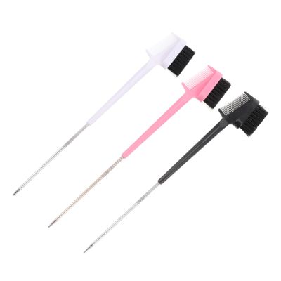 CALLARON Brow Comb Mascara Brush Eyebrow Brush Shaper Eyelash Comb Multipurpose Makeup Tool Natural Brow Shape