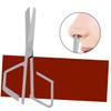CALLARON Ergonomic Nose Hair Scissors Stainless Steel Eyebrow Trimmer Hair Trimmer Beauty Scissors Eyebrow Clip for Safe Easy Use view 4