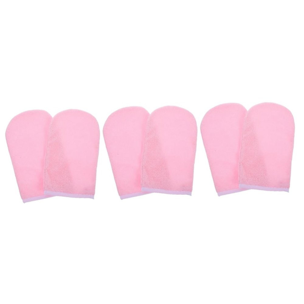DEARMAMY 3pairs Spa Moisturizing Gloves Comfortable Paraffin Wax Mitts for Hand Care Reusable for Lightweight Design for Extended Use