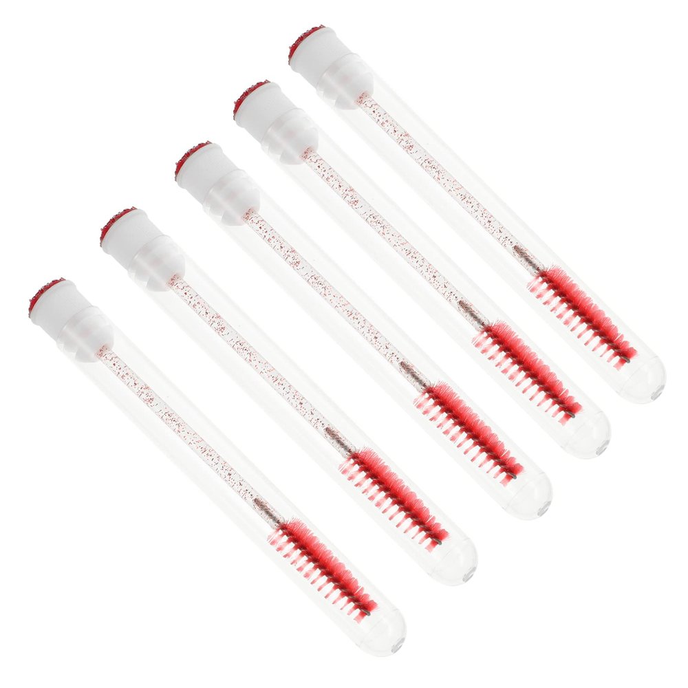 MAJORMENCH 10pcs Tube Eyelash Brushes Diamonds Portable Eyelash Makeup Applicator for and Eyebrow Grooming