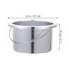 ARTIBETTER 2pcs Aluminum Wax Pot Candle Making Pot Hair Removal Wax Melting Container view 2