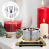ARTIBETTER 2pcs Aluminum Wax Pot Candle Making Pot Hair Removal Wax Melting Container view 3