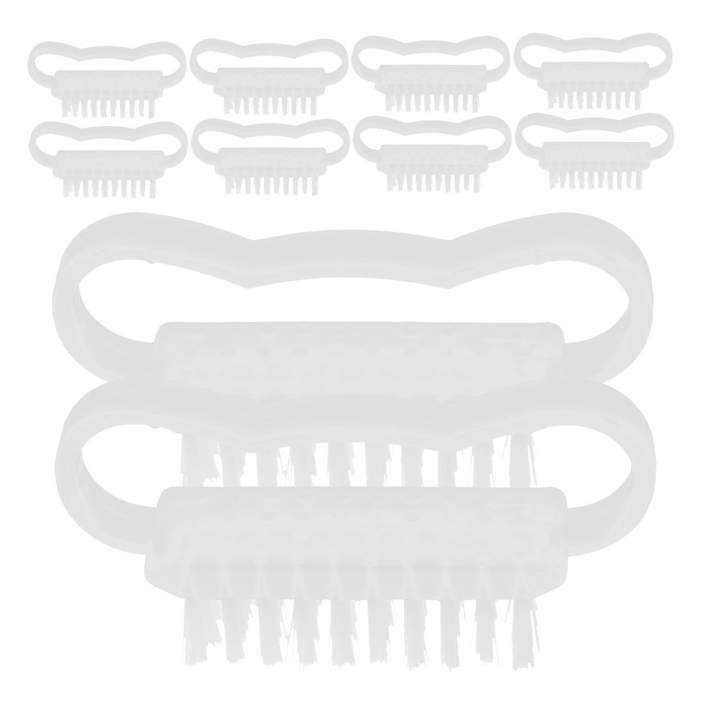 DEARMAMY 10pcs Nail Brush Brushes Nail Cleaning for Fingernails Hand Scrub Reusable Scrubber