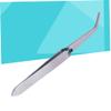 Beaupretty 3pcs Metal Nail Clip Tweezers for Nail Art Rhinestone Picker Tool Silver Professional Nippers for Home Salon Use Precision for Clipping and Decorating view 2