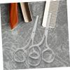 CALLARON Professional Eyebrow Trimming Scissors Set 2pcs Metal Nose Hair Scissors Compact for Travel for Women and Men view 3
