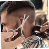 CALLARON Professional Eyebrow Trimming Scissors Set 2pcs Metal Nose Hair Scissors Compact for Travel for Women and Men view 4