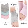 LIFKOME 4 Pairs Heel Moisturizing Socks Open Toe Foot Socks Heel Repair Gel Mesh Comfortable Polyester Cotton view 2