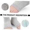 LIFKOME 4 Pairs Heel Moisturizing Socks Open Toe Foot Socks Heel Repair Gel Mesh Comfortable Polyester Cotton view 4