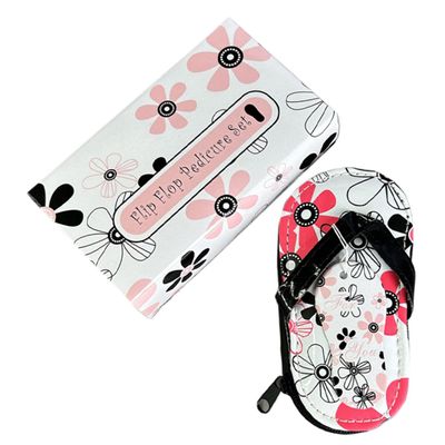 CALLARON Nail Manicure Kit Professional for Women Flower Slippers Nail Clippers Portable Set