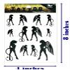 Angel Woman Wings Angel And Devil Art Tattoos Body Art Waterproof Tattoo Stickers for Women Men Party Favors. view 2