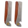 ARTSEWPLY 2pcs Beard Brush for Men Folding Mustache Comb Portable Beard Comb Styling Grooming Kit Stainless Steel for view 1