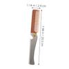 ARTSEWPLY 2pcs Beard Brush for Men Folding Mustache Comb Portable Beard Comb Styling Grooming Kit Stainless Steel for view 2