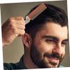 ARTSEWPLY 2pcs Beard Brush for Men Folding Mustache Comb Portable Beard Comb Styling Grooming Kit Stainless Steel for view 4